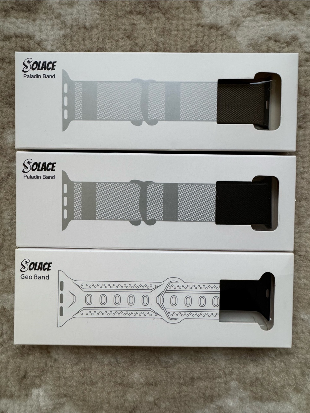 Solace Apple Watch Bands (3-Pack) NEW IN BOX